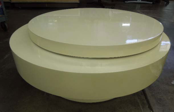 Oval Lacquered Two-Tier Coffee Table (1 of 4)