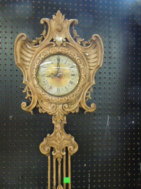 1960's Rococo Style Wall Clock (1 of 3)