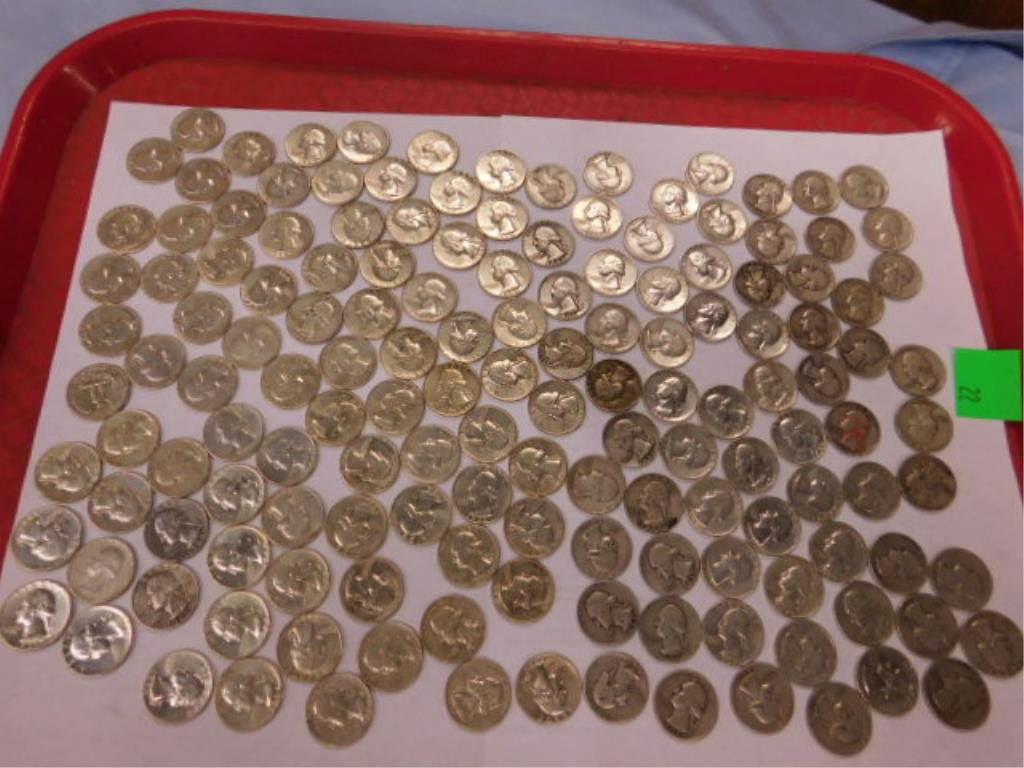 150 silver Washington quarters (1 of 3)