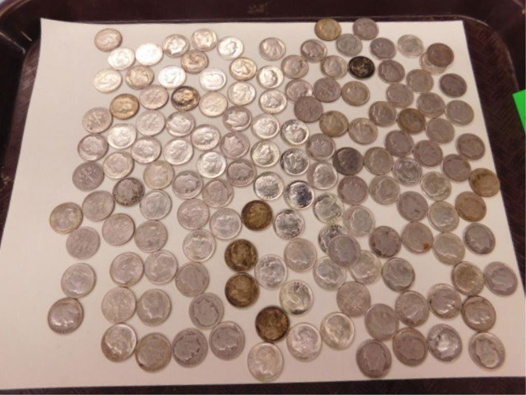 115 silver Roosevelt dimes (1 of 3)