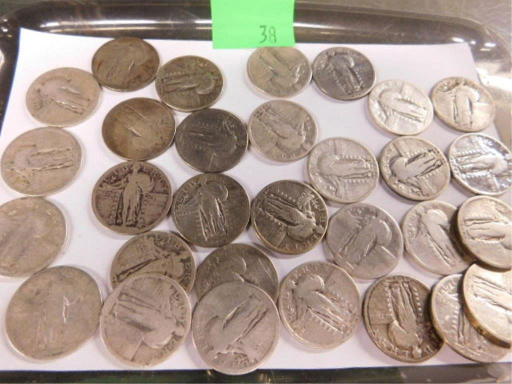 30 standing Liberty quarters (1 of 1)