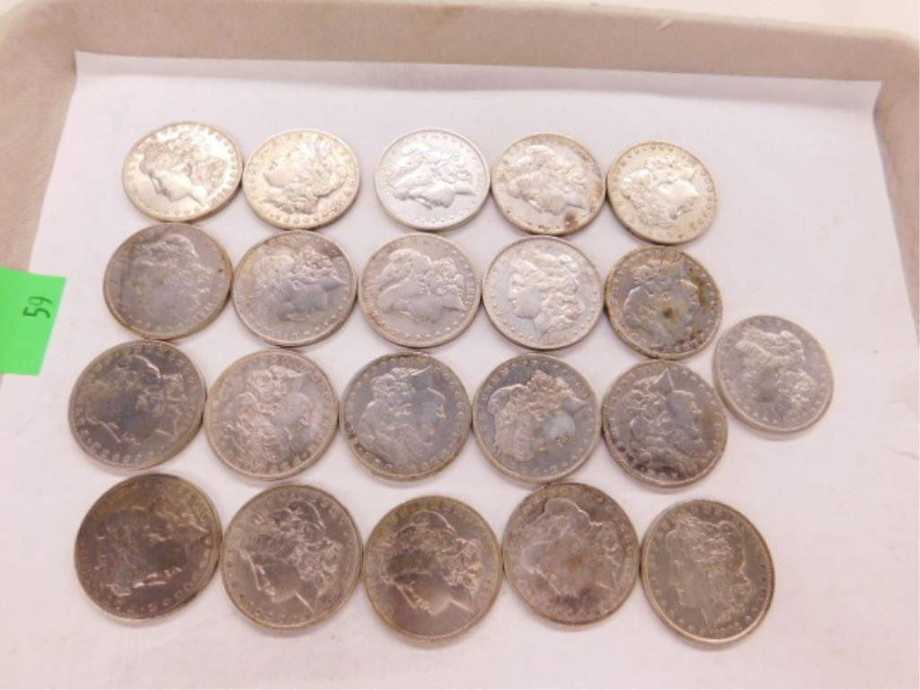 21 Morgan Silver Dollars (1 of 1)