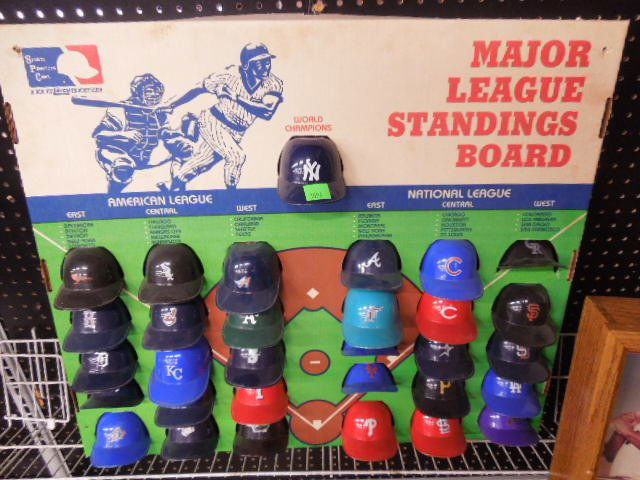 Miniature MLB Team Helmets Display (1 of 3)