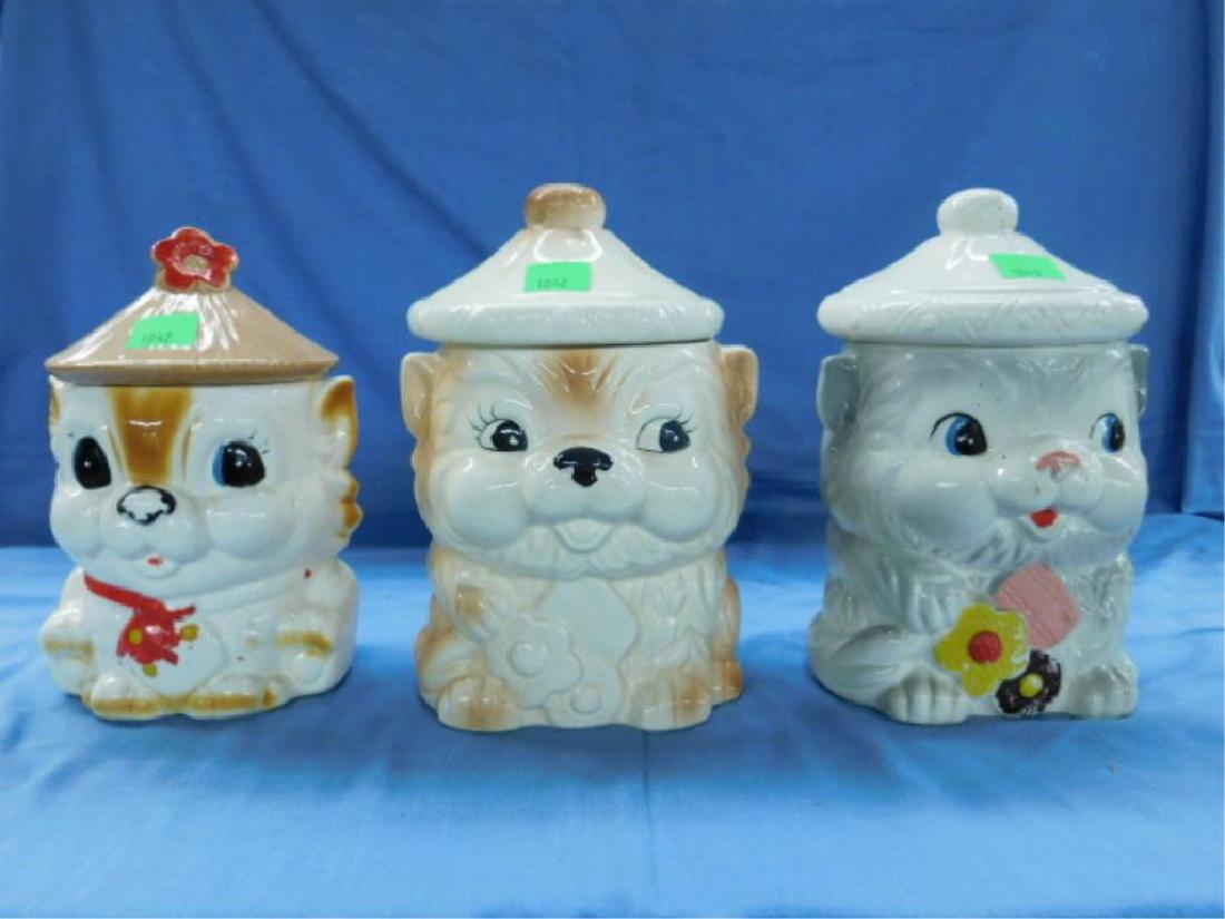 3 Vintage Ceramic Cookie Jars (1 of 5)