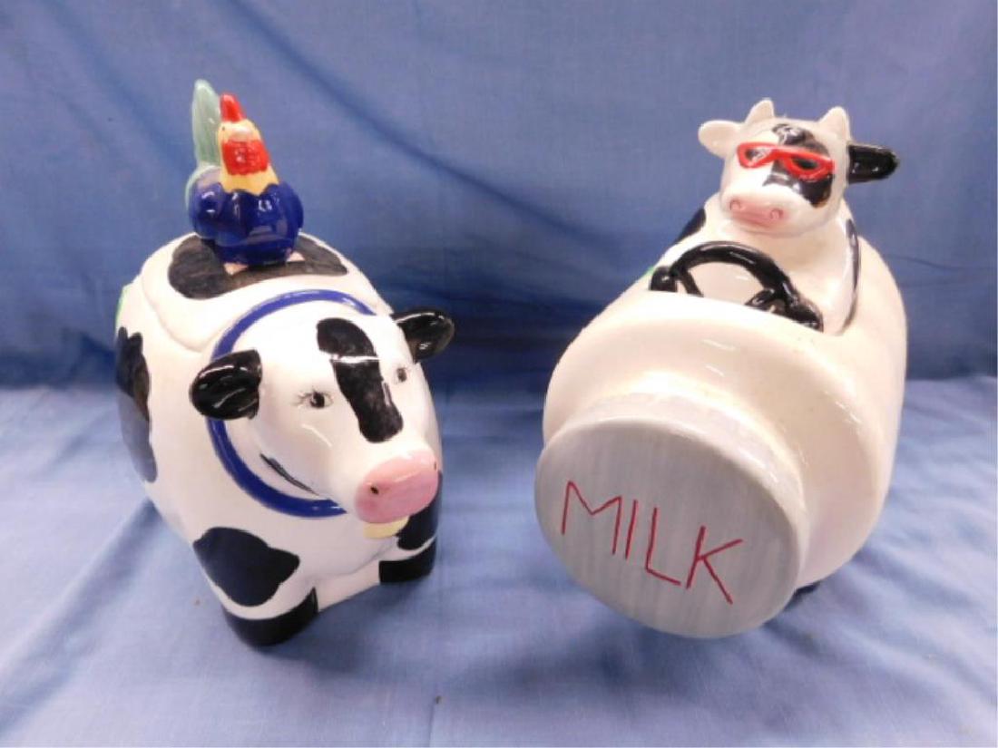 2 Cow Ceramic Cookie Jars (1 of 2)
