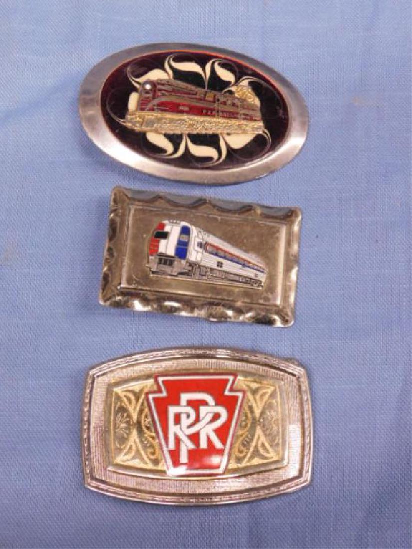 3 Railroad Belt Buckles P RR & Other (1 of 2)