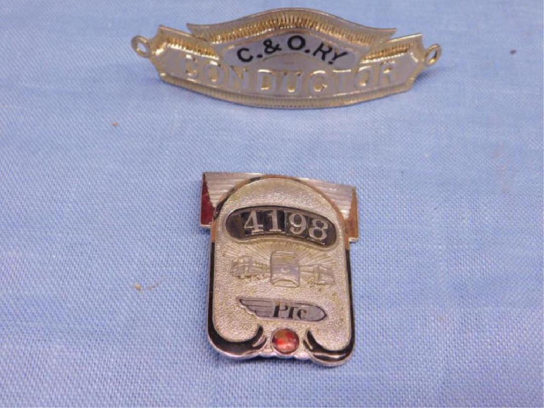 2 Railroad Cap Badges (1 of 2)