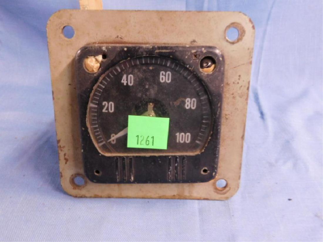 Vintage G E Locomotive Speedometer: Vintage General Electric locomotive Speedometer part # A706AC. CONDITION: Fair, used.