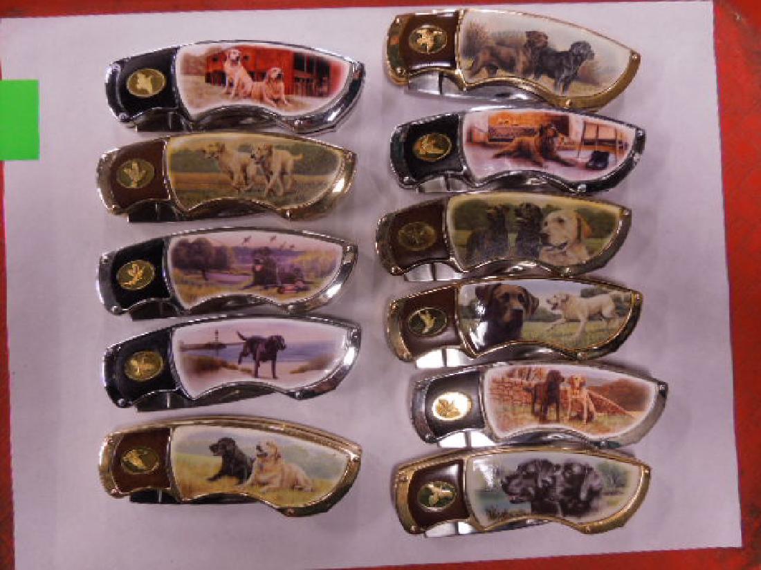 11 Franklin Mint Labrador Pocket Knives (1 of 3)