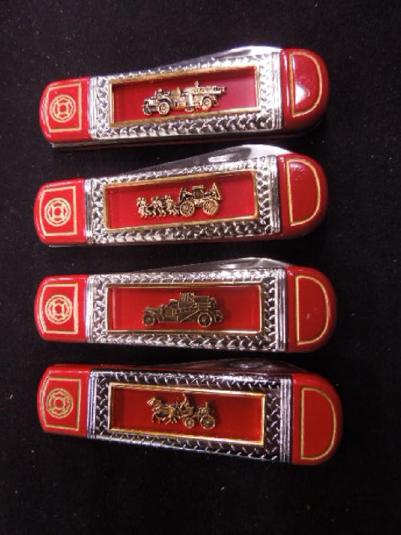 4 FM Fire Engine Collector Pocket Knives (1 of 4)