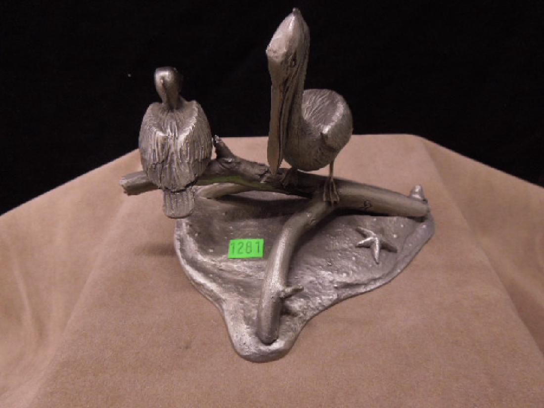 Franklin Mint Pewter Bird Figurine