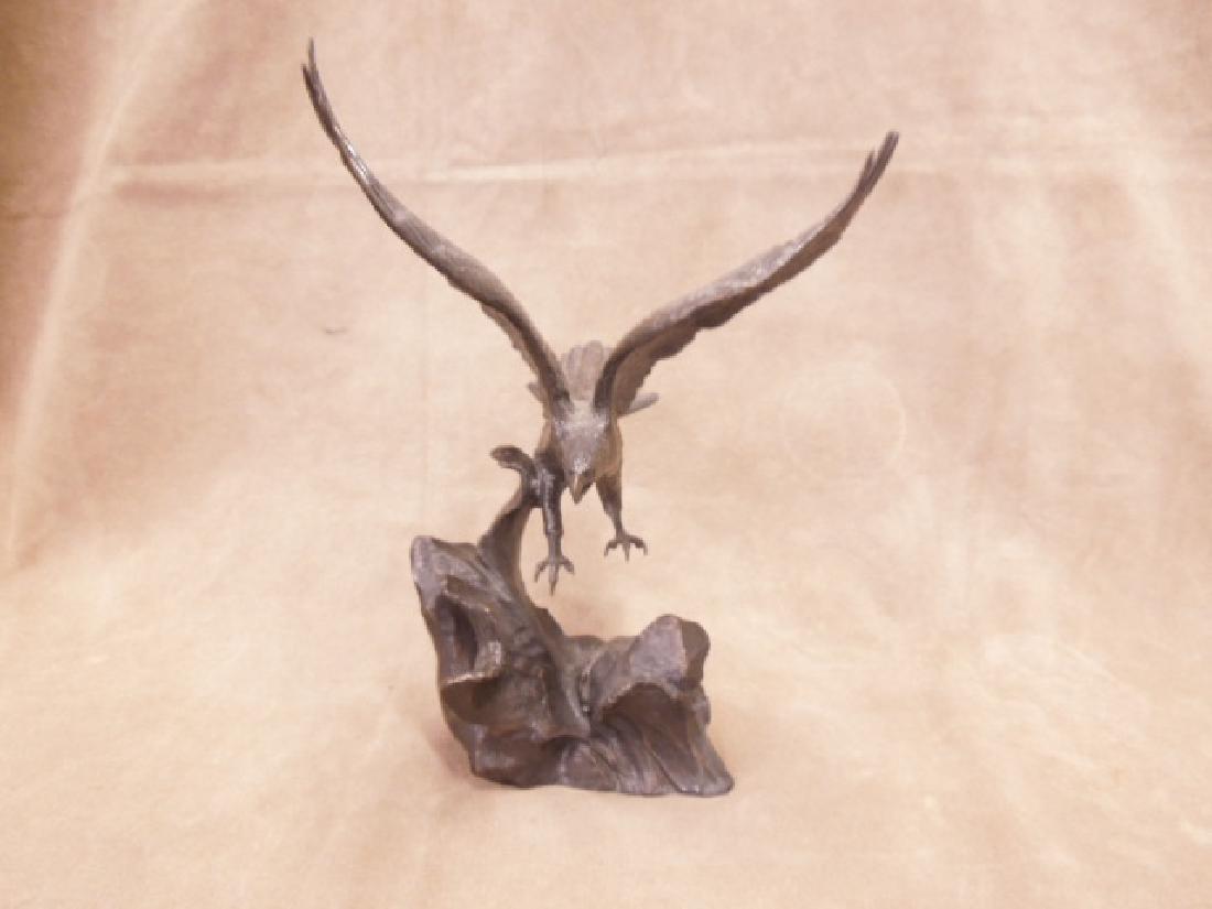 Franklin Mint Bronze Coated Eagle Sculpture (1 of 7)