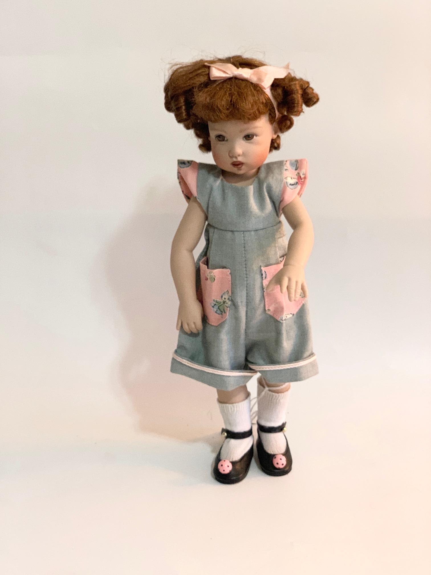 B2: Bethany Helen Kish doll: Bethany by Helen Kish; 10" in good condition with all original clothes and wig. We do our best to list all possible flaws, these are vintage/antique dolls and are NOT perfect. Please refer to the phot