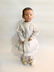 Antique Schoenhut Character Girl Doll with carved blue