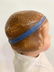 Antique Schoenhut Character Girl Doll with carved blue - 3