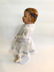 Antique Schoenhut Character Girl Doll with carved blue - 5