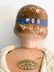 Antique Schoenhut Character Girl Doll with carved blue - 9