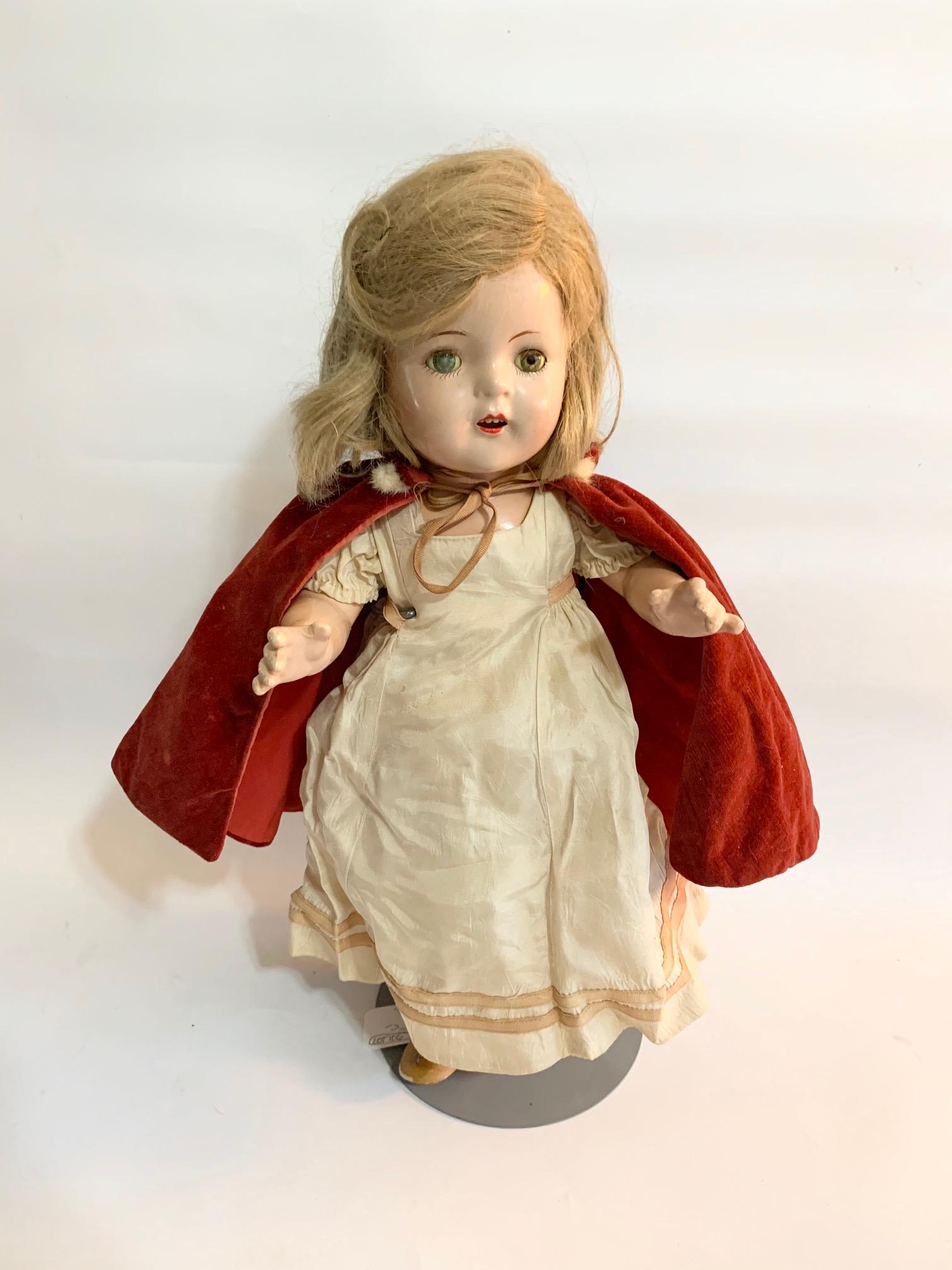 Madame Alexander 17" Composition Princess Elizabeth: Madame Alexander 17" Composition Princes Elizabeth Doll; all original clothes; original shoes and socks