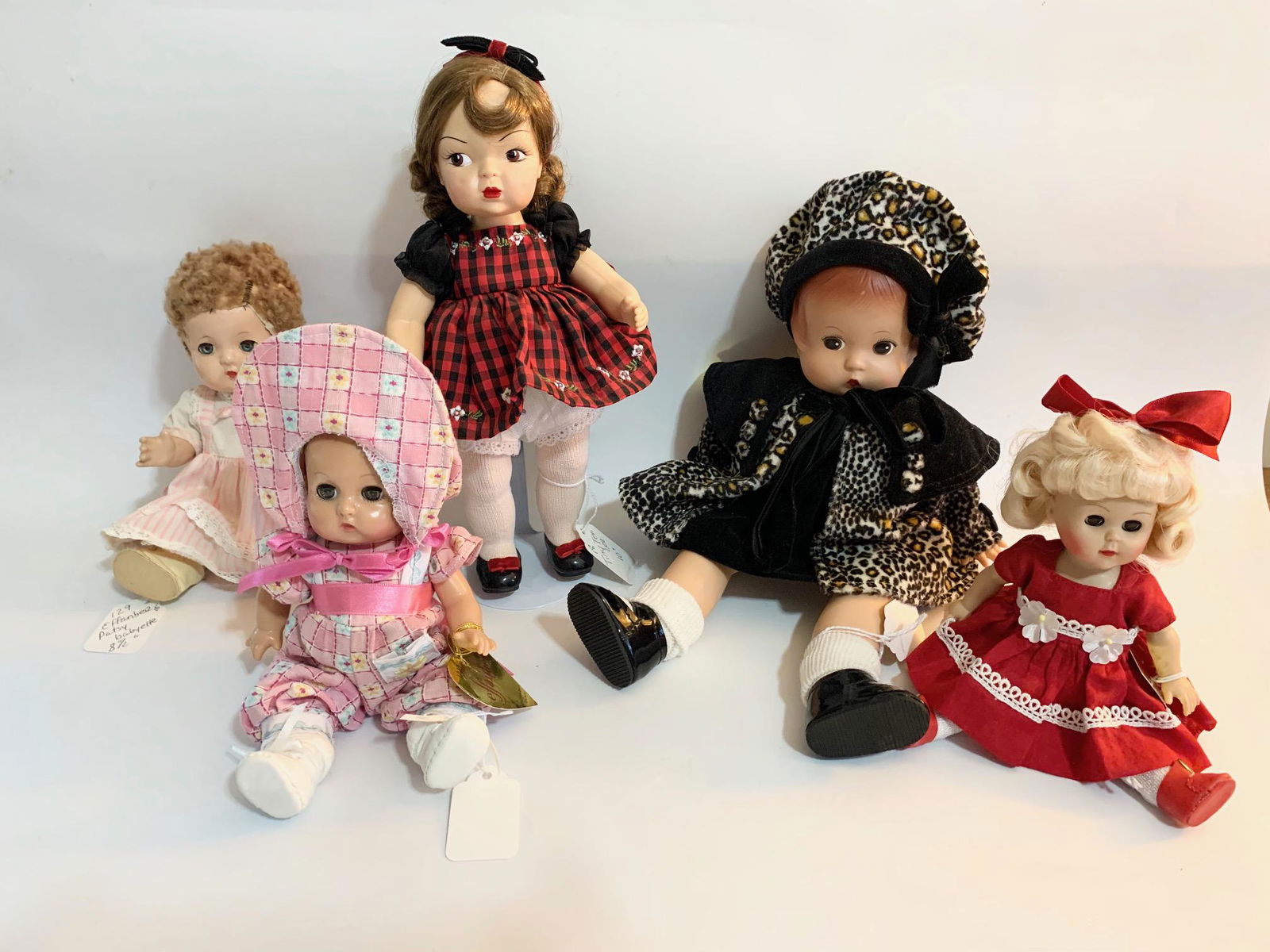B16: Lot of 5 Vintage Dolls Various: Lot of 5 Vintage Dolls-8" Reissue Pasy; 8" I am Ginny; 10" Tiny Teri Lee; Effanbee Patsy Babyette 8"; 14" Patsy Modern Reissue. We do our best to list all possible flaws, these are vintage/antique dol
