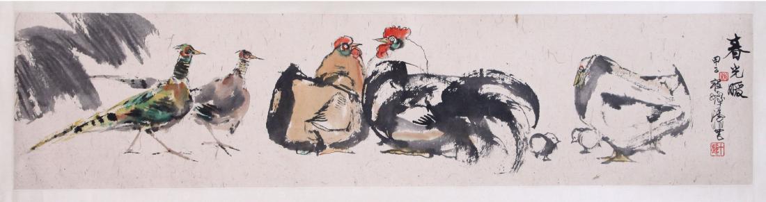CHINESE SCROLL PAINTING OF CHICKEN (1 of 7)