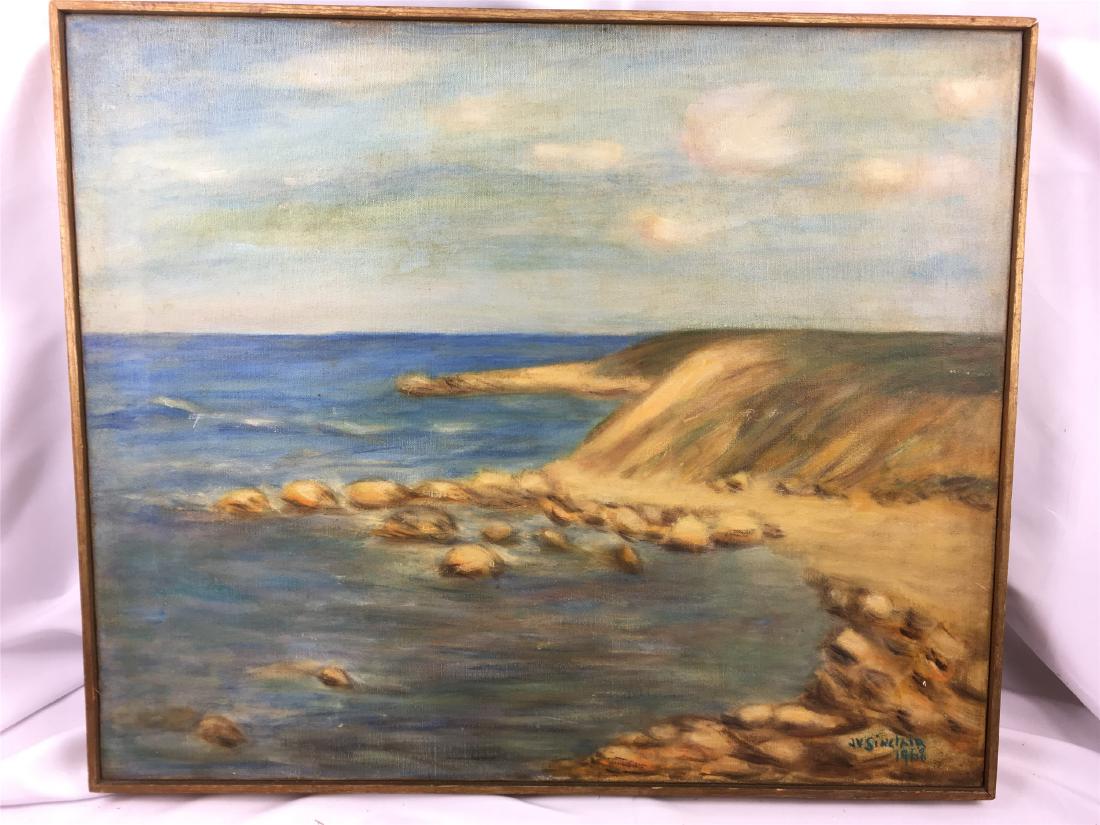 OIL PAINGING ON CANVOS SIGNED JV SINCLAIR (1 of 4)