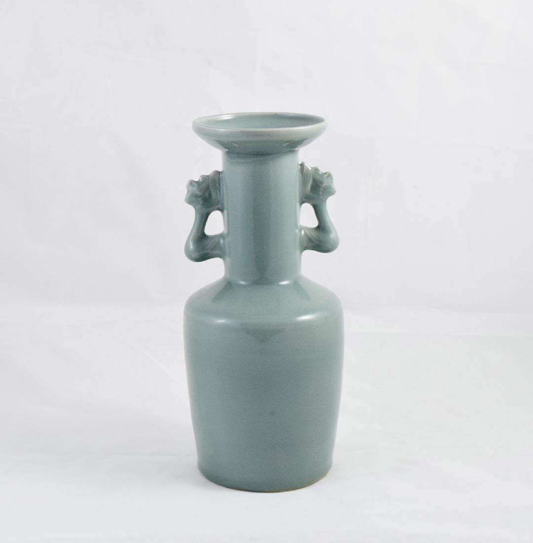 CHINESE PORCELAIN CELADON GLAZE VASE (1 of 4)