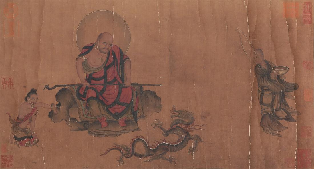 CHINESE SCROLL PAINTING OF FIGURES (1 of 7)
