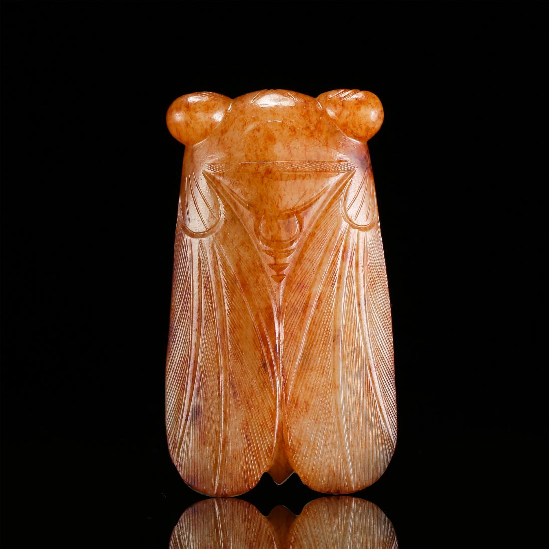 CHINESE NEPHRITE JADE CICADA HAN DYNASTY (1 of 10)