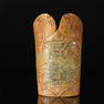 CHINESE ANCIENT JADE HORSESHOE VASE HAN DYNASTY