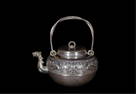 JAPANESE PURE SILVER LONG HANDLE TEA POT