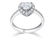 GIA CERTIFICATED DIAMOND PLANTIUM LADY'S RING