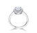 GIA CERTIFICATED DIAMOND PLANTIUM LADY'S RING - 3