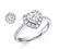 GIA CERTIFICATED DIAMOND PLANTIUM LADY'S RING - 4