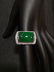 18K GOLD DIAMOND NATURAL JADEITE MAN'S RING