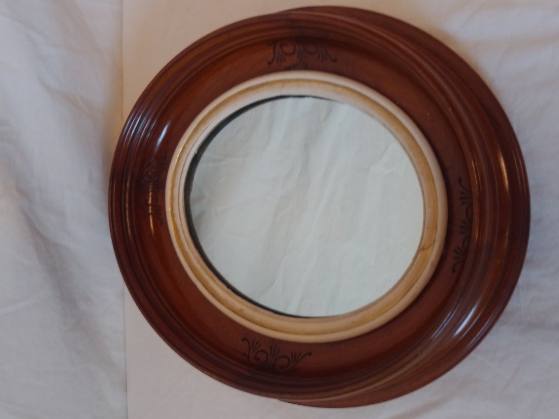 Small Rosewood Framed Mirror (1 of 4)