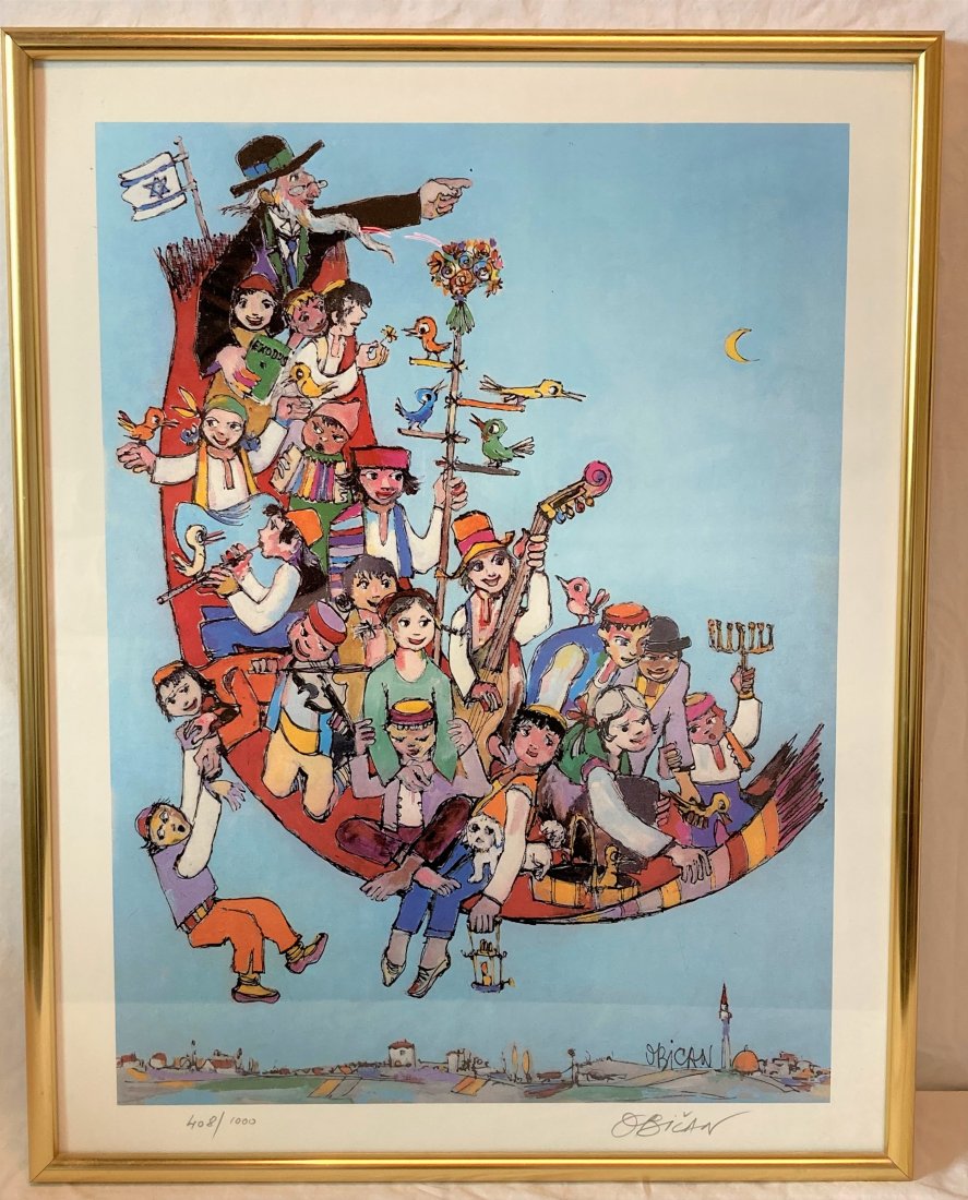 Jovan Obican Signed Framed Lithograph (1 of 4)