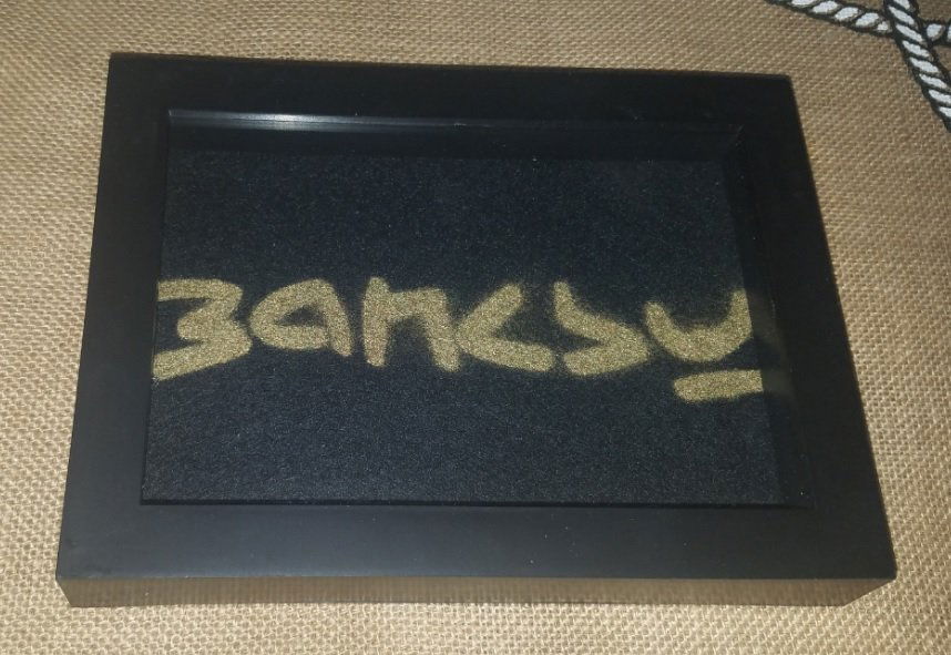 BANKSY street art unique reproduction hand made Lot 55 (1 of 2)