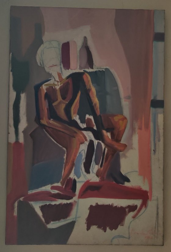 Helen Frankenthaler (1928 - 2011) oil on canvas (1 of 5)