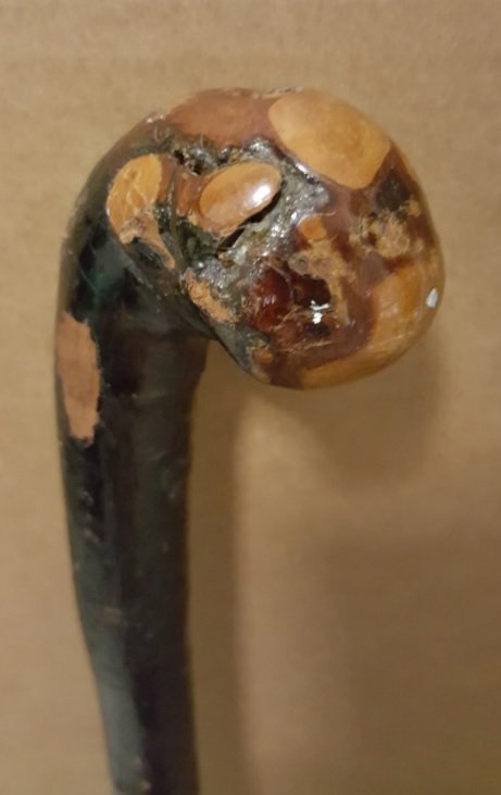 UNIQUE authentic IRISH BLACKTHORN WALKING STICK (1 of 10)