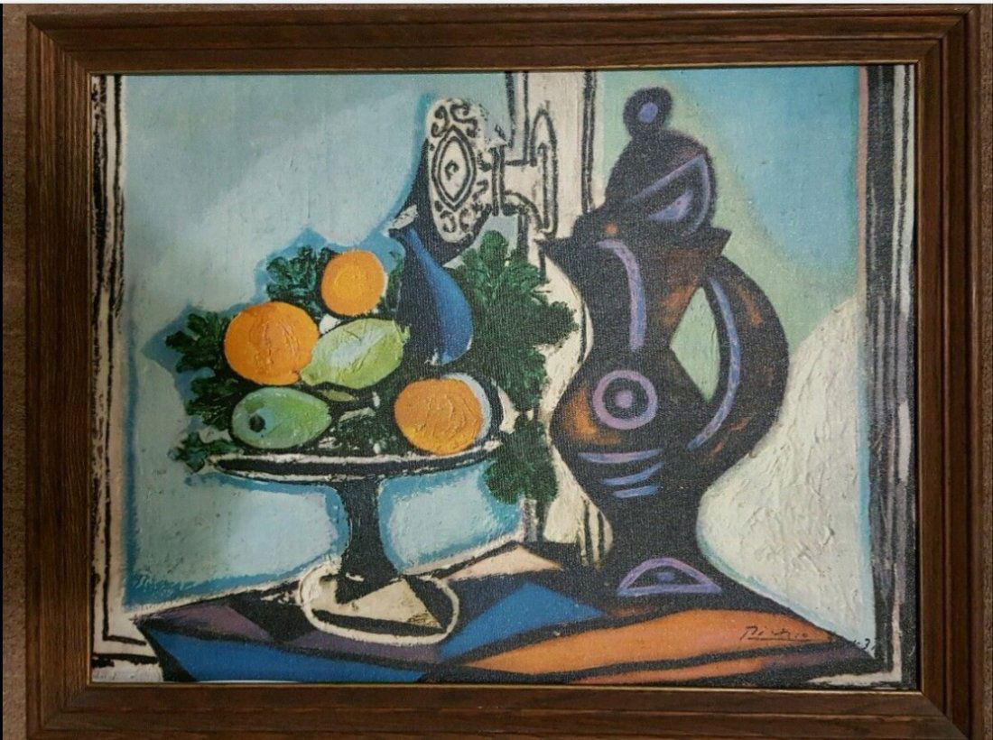 Picasso Vintage Textured Print on Canvas, (1 of 7)