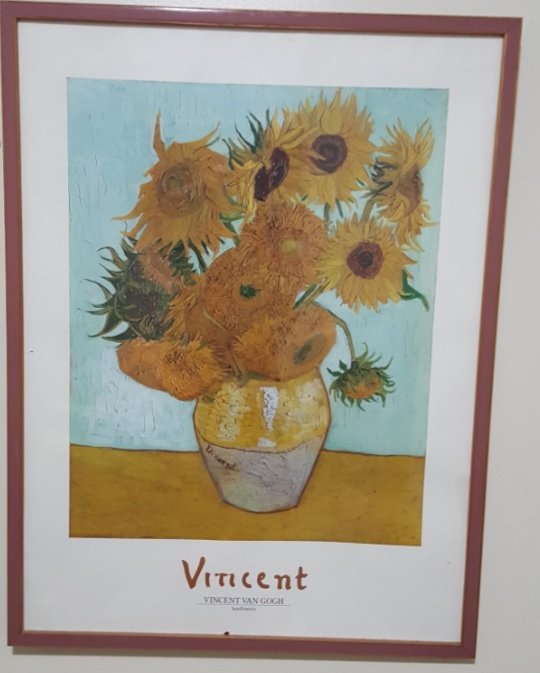 Poster print of Sunflowers painting by Van Gogh (1 of 6)