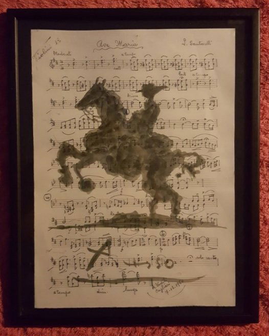 Pablo Picasso signed and dated 7.12.1960, drawing / INK (1 of 5)