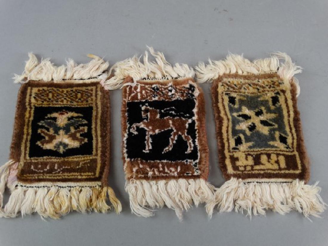 Lot of 3 Small Signed Middle Eastern Samples (1 of 7)
