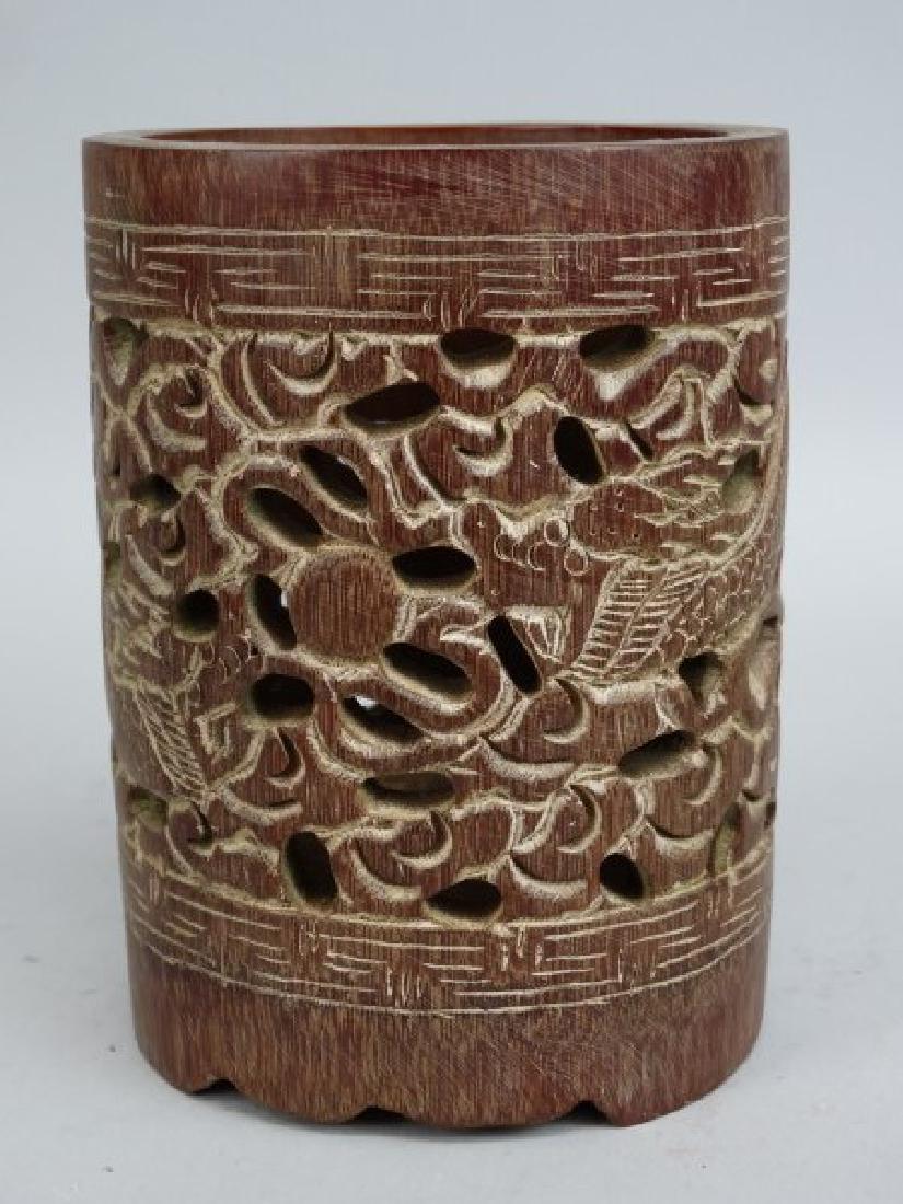 Carved Bamboo Brushholder (1 of 5)