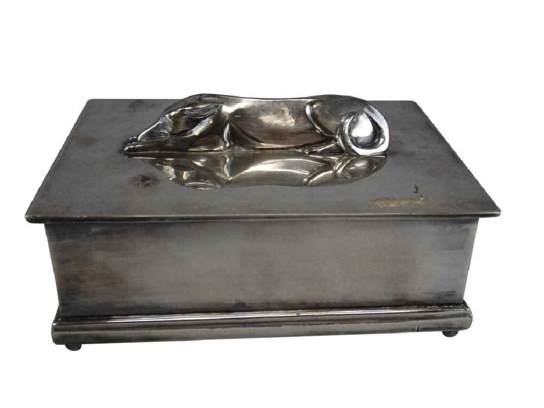 Barbour Silver Plate Cigarette Box (1 of 5)