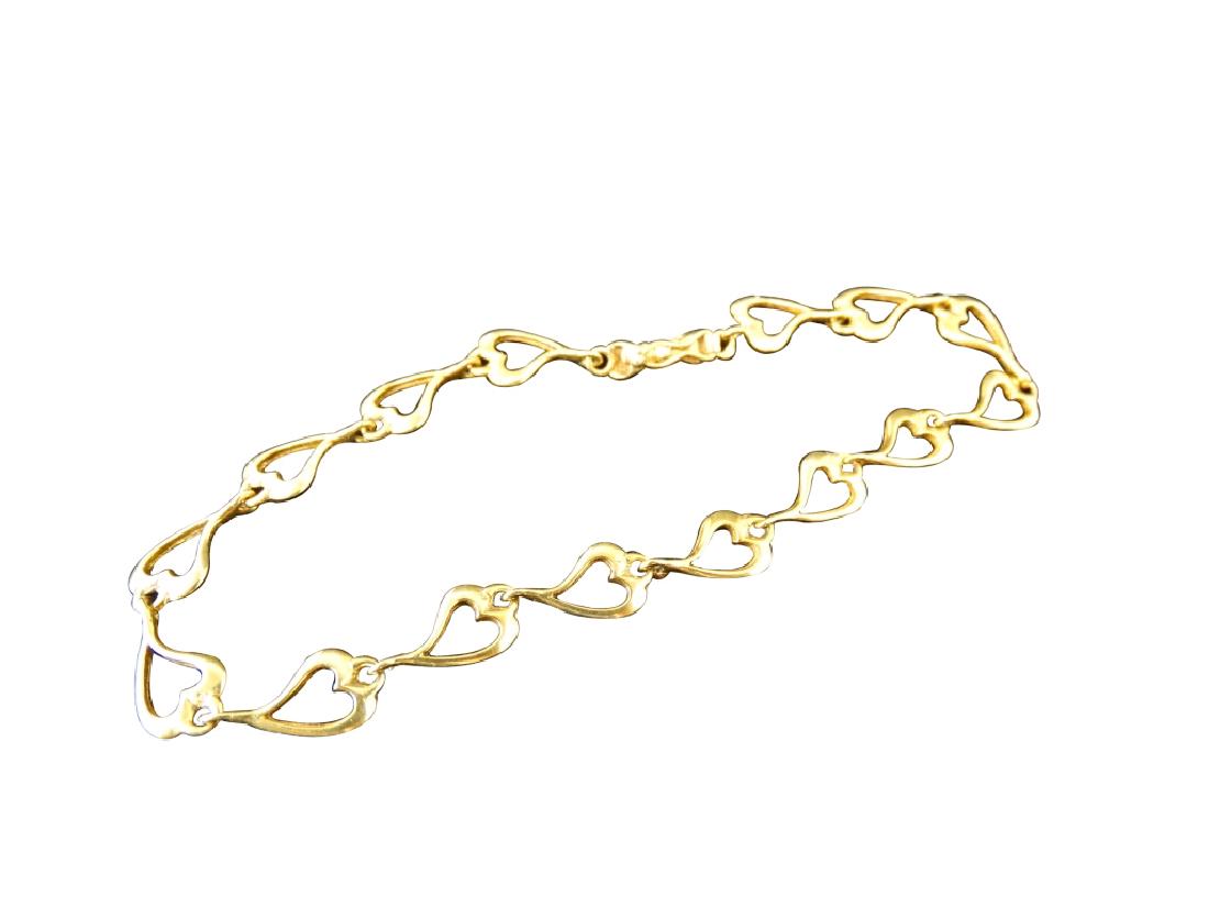 14K Gold Heart Bracelet (1 of 3)