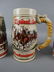 Lot of 3 Budweiser Clydesdale Beer Steins - 2