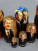 Lot of 3 Russian Political Nesting Doll Sets - 3