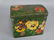 Antique Russian Lockable Tin with Pansies