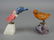 Two Carved Rock Birds